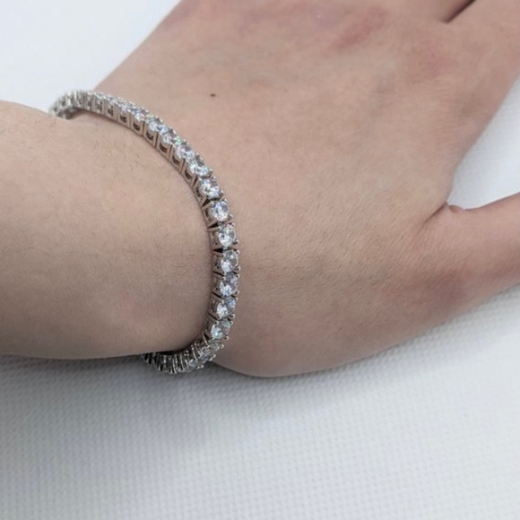 Cubic Zirconia Tennis Bracelet - Picture 3 of 4